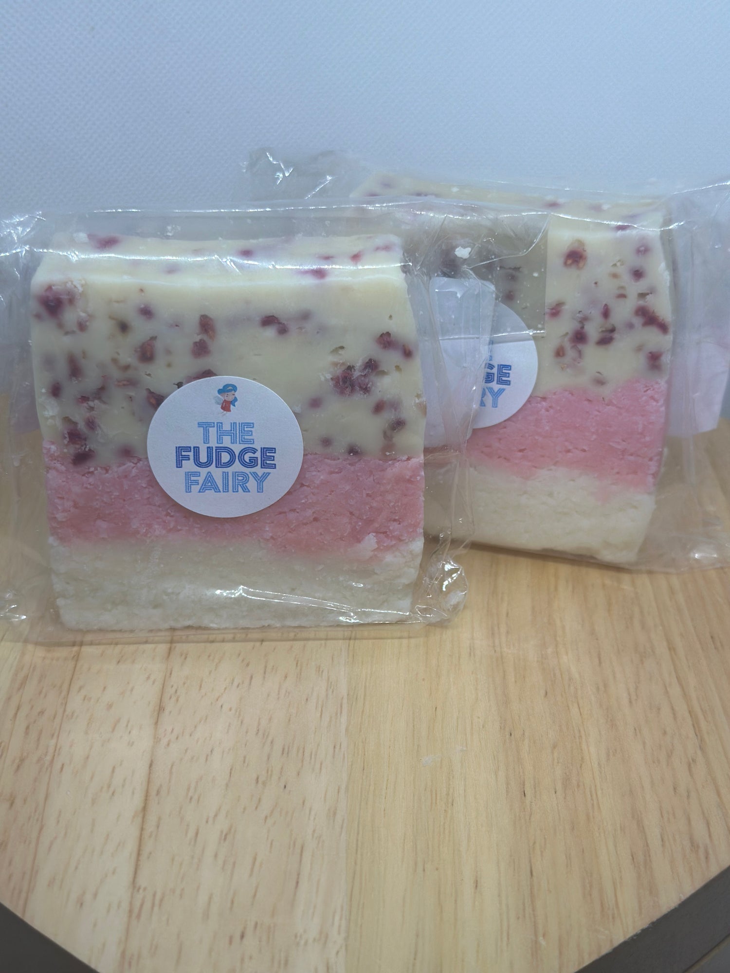 Ice Ice Baby (coconut ice with fudge)