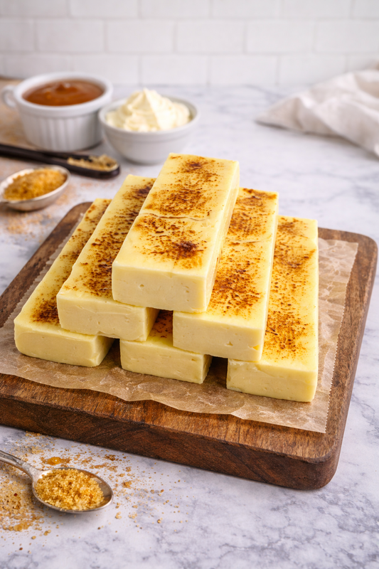 Creme Brulee Fudge Bar